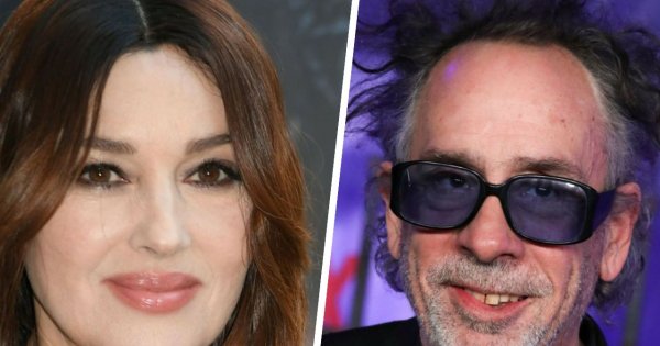 Piękna i ekscentryk? Monika Belucci w objęciach Tima Burtona! Nie szczędzili sobie czułości