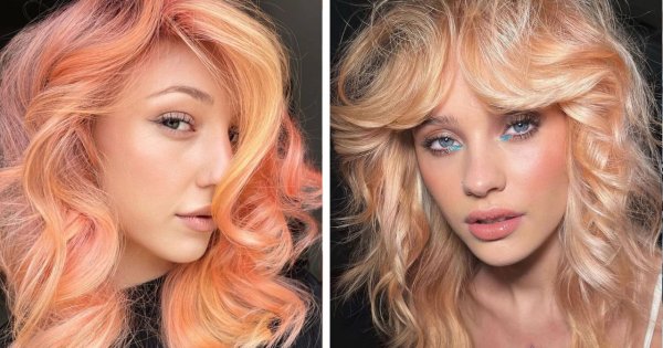 Peach fuzz to według Pantone kolor roku 2024! Ubierz włosy w modny, brzoskwiniowy blond — 15 pięknych propozycji