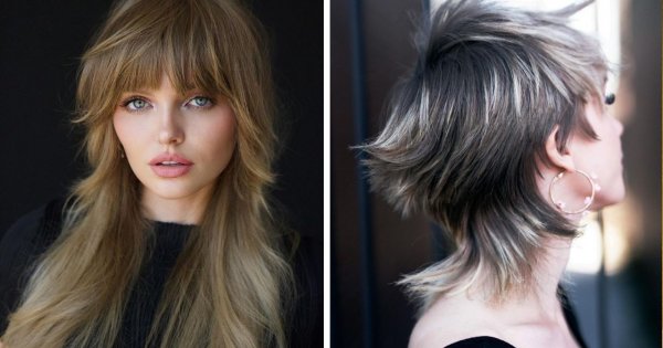 Mullet hair w długich i krótkich odsłonach. 15 propozycji na zimę 2023/24