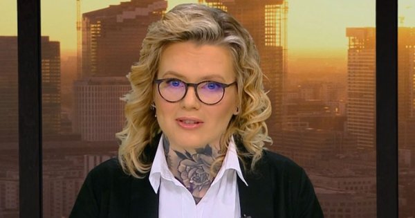 Czegoś takiego jeszcze nie było! Nowa prowadząca TVP Info ma tatuaże na szyi