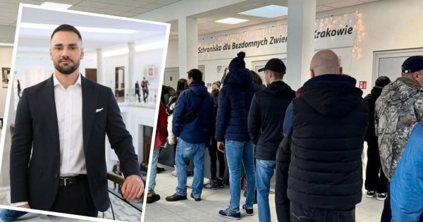 Przystojny Łukasz przyciągnął tłumy! Ludzie masowo ruszyli po pieski do schroniska