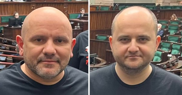 Mariusz ubrał się tak do pracy i twierdzi, że jest problemem Donalda. Sieć zalały memy!
