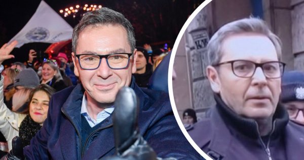 Michał Adamczyk opuścił budynek TVP! Mina i zadyszka — bezcenne [wideo]