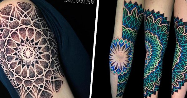 #mandalatattoo - tatuaż mandala. Oto 15 wspaniałych przykładów tatuażu!