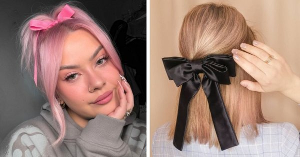 Bow hairstyle silnym trendem na 2024 rok. Piękne propozycje fryzur z modnym dodatkiem