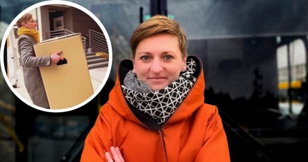 Postawili jej baner wyborczy wraz z reklamą dostawy mebli. Pokazała dystans i klasę!