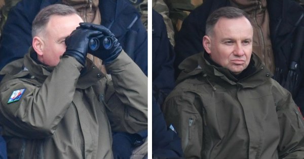 Prezydent Andrzej Duda patrzył przez lornetkę. To niewinne zdjęcie wywołało memy!