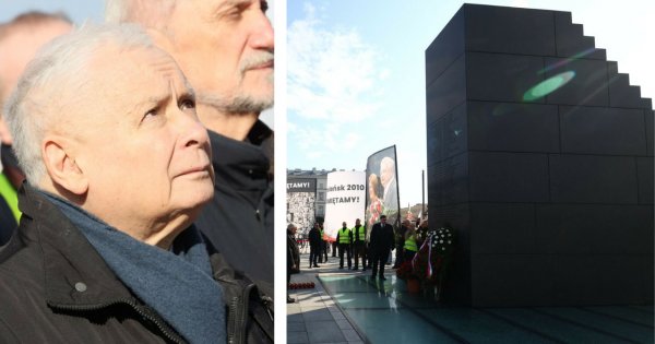Starszemu panu coś się pomyliło. Kaczyński stwierdził, że "Schody Smoleńskie" to... grób [wideo]
