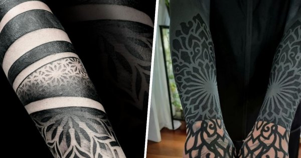 Tatuaż black out - metoda tatuowania dla odważnych i zdecydowanych. Oto najlepsze projekty!