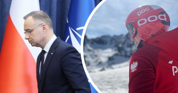 Twardy Andrzej Duda rozpędził się na stoku jak rasowy narciarz. Internauci: "Jedyne, czego pan nie musi się wstydzić" [wideo]