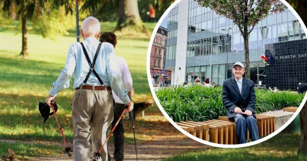 86-latek recytuje swoje wiersze na ulicach Katowic. Marzy tylko o jednym