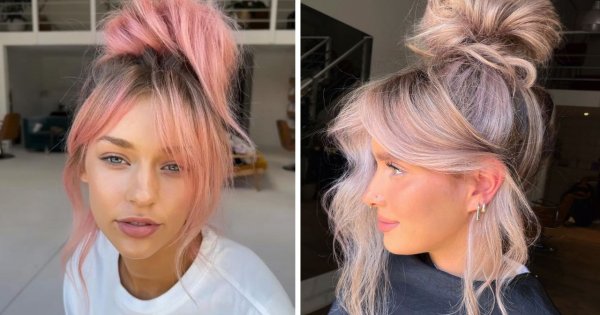 Fryzura messy bun to hit na wiosnę 2024. 15 propozycji w niezobowiązującym stylu 