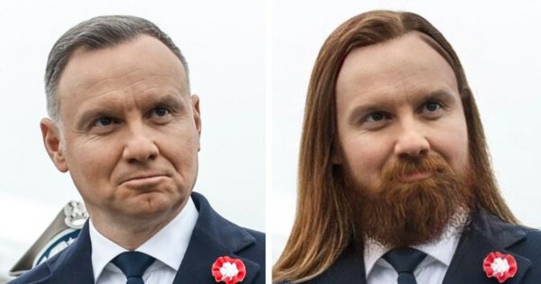 Twardy Andrzej w długich włosach, z brodą, bez włosów, w czarnym long bobie i znacznie więcej ciekawych opcji [symulacja]
