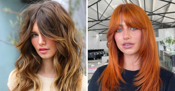 Najmodniejsze fryzury z grzywką curtain bangs. 15 zmysłowych propozycji