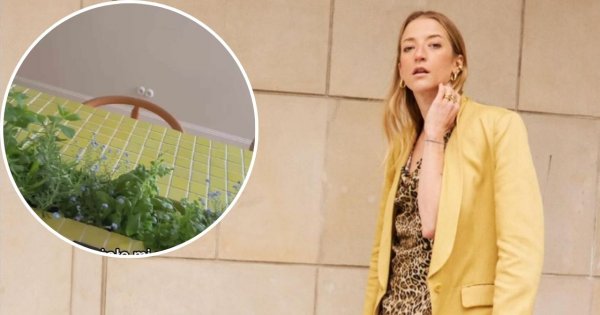Mieszkania gwiazd: Lara Gessler chwali się nową kuchnią. Mix kolorów i kwietnik przy kuchence