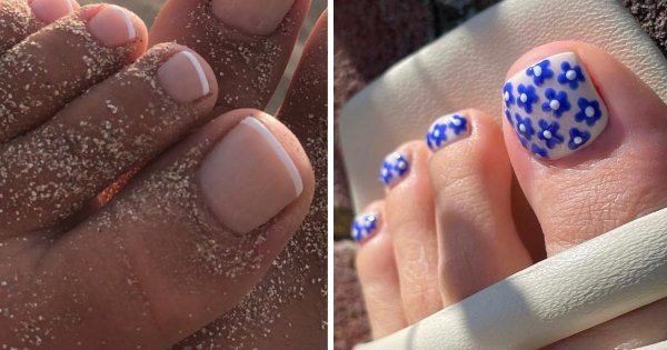 Pedicure hybrydowy to idealny wybór na urlop. 15 najświeższych propozycji