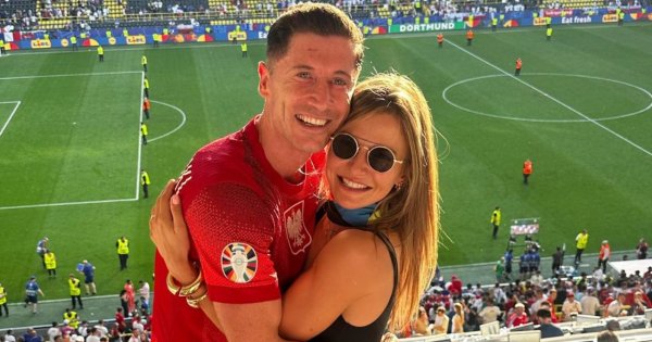 Anna Lewandowska z córkami wspierała męża podczas ostatniego meczu na Euro 2024
