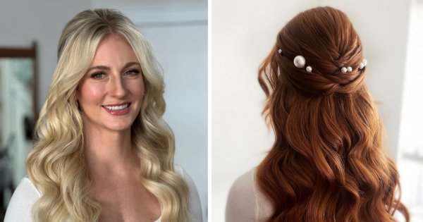 Fryzury ślubne w stylu half up half down. Wybór najpiękniejszych propozycji