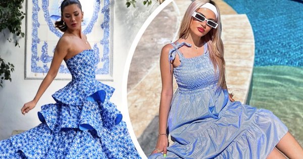 Moda na niebieską sukienkę — stylowy wybór na każdą okazję. 15 propozycji na lato 2024
