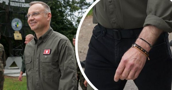 Twardy Andrzej na zielono. Nietypowe bransoletki skradły uwagę [memy]