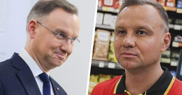 W sklepie, w kawiarni i na stacji - Andrzej Duda jako pracownik miesiąca. "On się cały czas czegoś uczy"