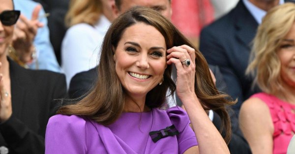 Uśmiechnięta od ucha do ucha księżna Kate pojawiła się na Wimbledonie. Wyglądała zjawiskowo