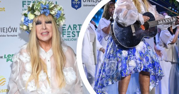 Maryla Rodowicz z wdziękiem godnym baletnicy wyeksponowała nogi do nieba na scenie w Uniejowie