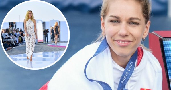 Złota medalistka Aleksandra Mirosław zadała szyku na wybiegu. Ma figurę modelki