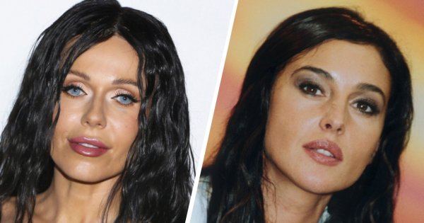 Doda jak Monica Bellucci. W czarnej peruce przypominała włoską piękność