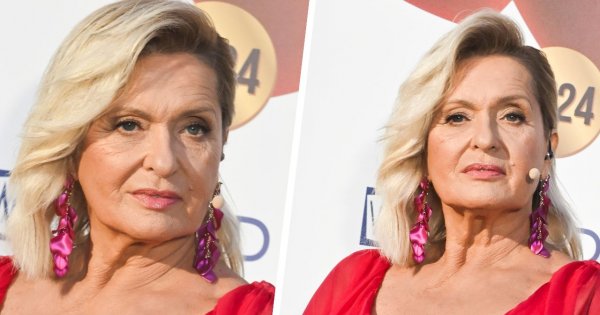 Ewa Kasprzyk wskoczyła w czerwoną sukienkę. 67-latka zachwyciła w Mrągowie