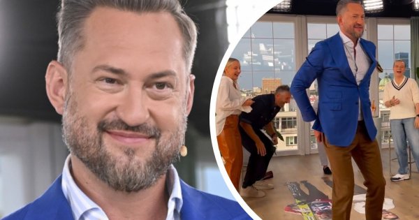 Marcin Prokop rozerwał spodnie na wizji. Krępująca wpadka w "DD TVN" [wideo]