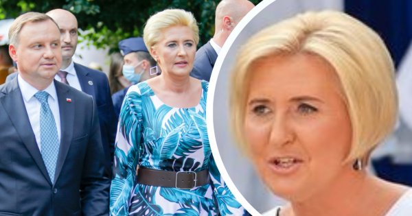 Agata zachwyciła stylowym strojem galowym na rozpoczęciu roku szkolnego. Źle dobrała odcień podkładu