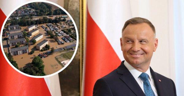 Śląsk pod wodą, a Andrzejek wyjeżdża z Polski. Woli bratać się z amerykańskim Donkiem, niż wspierać powodzian
