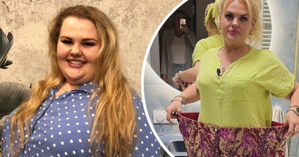 Kinga Zawodnik wskoczyła w spodnie sprzed roku. Prawie mieści się w jedną nogawkę