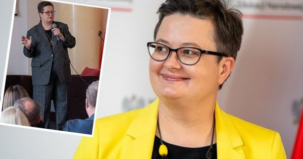 Katarzyna od edukacji wskoczyła w za duży garnitur. Jest mem na temat jej stylizacji