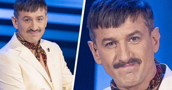 Maciej Rock z wujkowym wąsem w "Twoja Twarz Brzmi Znajomo". "Wąs, co niejedną trząsł"