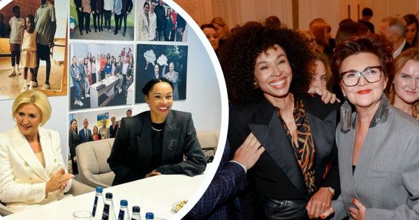 Omenaa Mensah najpierw brylowała z pierwszymi lejdis, a teraz z księciem Williamem