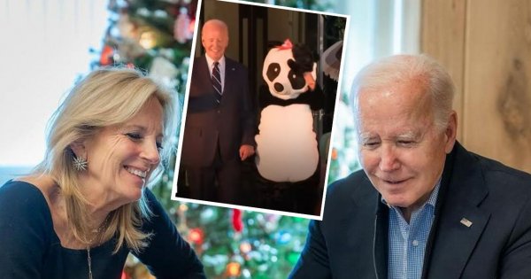 First lejdi USA na Hallowen wybrała nietypowy strój. Przebrała się za pandę [wideo]