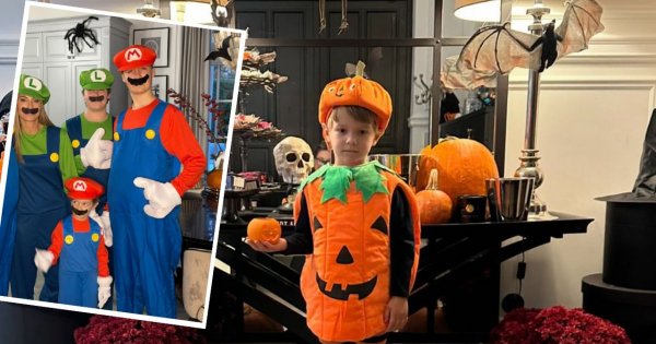 Halloween u Małgorzaty Rozenek. Henio miał aż dwa przebrania, a jej willa zamieniła się w dom strachów