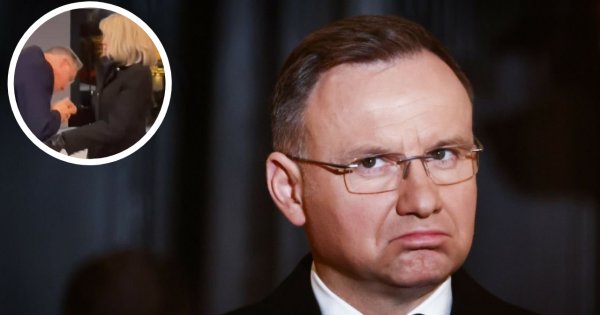 Andrzej buchnął w mankiet francuskiej damy. Złamał etykietę, a wszystko się nagrało