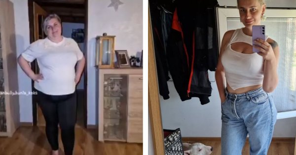 Szczęka w dół! Aneta z "Kanapowczyń" schudła 50 kg i paraduje w prześwitującym body. Trudno ją rozpoznać [porównujemy zdjęcia]