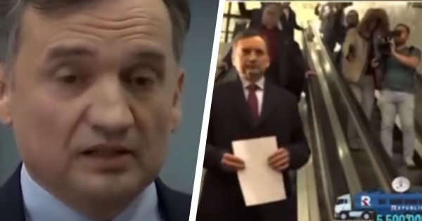 Zbyszek Zero ruszył na spotkanie z policją po ruchomych schodach [wideo]. Analiza jego zachowania: "Trochę się denerwował"