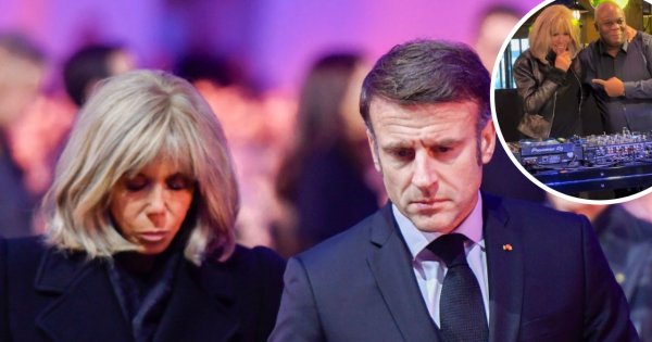 Brigitte Macron w skórze i dzwonach dała czadu za konsolą. DJ może się od niej uczyć [wideo]