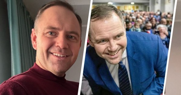 Urlopujący Karol Nawrocki wychyla się jak zza winkla. Ujęcie idealne pod memy