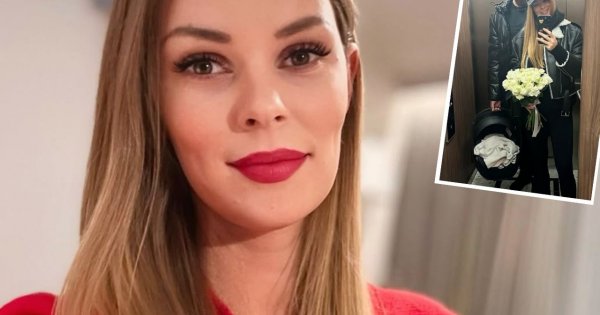 Małgorzata Tomaszewska zapozowała z ojcem swojego dziecka. Mężczyzna jest wysoki i dobrze zbudowany
