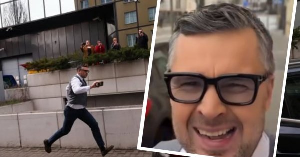 Michał Rachoń pokazał wideo ze swojego sprintu za autem ze Zbyszkiem Zero. Sieć zalały memy