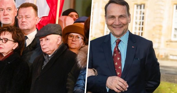 Radosław Sikorski zakpił z Jarosława Kaczyńskiego i jego polityków. Wplątał Boga w zamach stanu [memy]