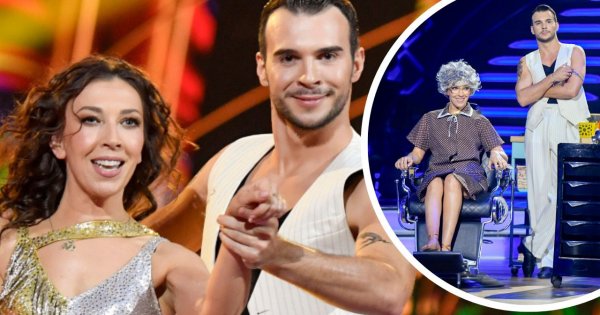 Ada Borek w podomce frygnęła nóżką w "Tańcu z Gwiazdami". Krystyna to jej kabaretowe alter ego [wideo]