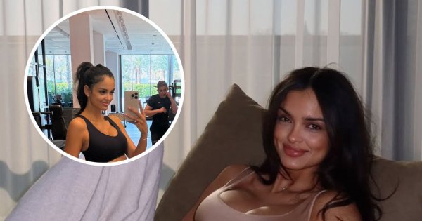 Klaudia El Dursi zrzuciła odzienie i odsłoniła ciążowy brzuszek. "Trzeba podkręcić z treningami, bo będę się kulać"