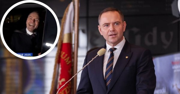 Tchórzliwy Karol uciekł od trudnego pytania dziennikarki: "Zapinam pas, żeby nie było jakiejś afery" [wideo]